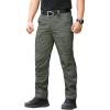CARWORNIC Men&rsquo;s Ripstop Tactical Pantalons de fret militaire résistant à l&rsquo;eau Pants légers EDC Pockets Outdoor Hiking Work Pants(Army Green)