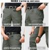 CARWORNIC Men&rsquo;s Ripstop Tactical Pantalons de fret militaire résistant à l&rsquo;eau Pants légers EDC Pockets Outdoor Hiking Work Pants(Army Green)