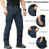 CARWORNIC Men&rsquo;s Ripstop Tactical Pantalons de fret militaire résistant à l&rsquo;eau Pants légers EDC Pockets Outdoor Hiking Work Pants(Navy Blue)