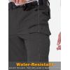 CARWORNIC Men&rsquo;s Stretch Ripstop Tactical Pantalon léger résistant à l&rsquo;eau Flex Work Cargo avec 11 poches (noir)
