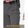 CARWORNIC Men&rsquo;s Stretch Ripstop Tactical Pantalon léger résistant à l&rsquo;eau Flex travail de chargement de randonnée pantalons avec 11 poches (Dark-gray)