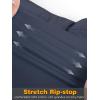 CARWORNIC Men&rsquo;s Stretch Ripstop Tactical Pantalon léger résistant à l&rsquo;eau Flex Work Cargo avec 11 poches (Navy-blue)