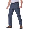 CARWORNIC Men&rsquo;s Stretch Ripstop Tactical Pantalon léger résistant à l&rsquo;eau Flex Work Cargo avec 11 poches (Navy-blue)