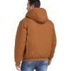 Veste active à capuche d&rsquo;hiver pour hommes CARWORNIC avec manteaux de travail en coton doublé chaud (Brown)