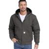 Veste active à capuche d&rsquo;hiver pour homme CARWORNIC avec manteaux de travail en coton doublé chaud (gris foncé)