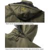 Veste de ski d&rsquo;hiver pour hommes Fleece chaude imperméable Outdoor Mountain Hiking Windbreaker manteau de pluie à capuche (Army Green)