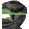 Veste de ski d&rsquo;hiver pour hommes Fleece chaude imperméable en plein air montagne randonnée brise-vent à capuche manteau de pluie de neige(vert)