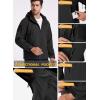 Veste tactique militaire de l&rsquo;Armée de terre spéciale d&rsquo;équipement de ré-incendie Manteau à capuche en coque souple (Noir)