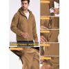 Veste tactique militaire de l&rsquo;Armée de terre spéciale d&rsquo;équipement de ré-incendie Manteau à capuche en coque souple Coat extérieur à capuchon (Khaki)