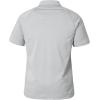 Équipement de remise en feu Hommes Léger Polo tactique Chemises Militaire Randonnée De plein air Sport Golf Manches Courtes T-shirt (gris clair)