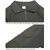 T-shirt de combat tactique militaire à manches longues Slim Fit Camo avec 1/4 Zipper (Army Green)