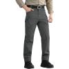 Pantalons tactiques à sec rapide pour hommes ReFire Gear Summer Lightweight Outdoor Hiking Cargo pantalons (Dark Grey)