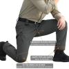 Pantalons tactiques à sec rapide pour hommes ReFire Gear Summer Lightweight Outdoor Hiking Cargo pantalons (Dark Grey)