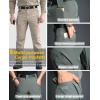 Pantalons tactiques à sec rapide pour hommes Refourner l&rsquo;équipement d&rsquo;été Lightweight Outdoor Hiking Cargo pantalons (Kaki léger)