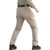 Pantalons tactiques à sec rapide pour hommes Refourner l&rsquo;équipement d&rsquo;été Lightweight Outdoor Hiking Cargo pantalons (Kaki léger)