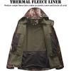 Veste tactique militaire à coque souple pour hommes de l&rsquo;équipement de remise en feu chasse au camouflage d&rsquo;extérieur manteau à capuche (Khaki Camo)