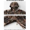 Veste tactique militaire à coque souple pour hommes de l&rsquo;équipement de réincendie en camouflage extérieur Chasse Manteau à capuche (Reeds Camo)