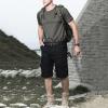 Équipement de réincendie homme tactique urbain militaire EDC Cargo Short Stop coton Outdoor Camo Short(Noir)