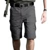 Équipement de remise en feu pour hommes tactique urbain militaire EDC Cargo Short Stop coton Outdoor Camo Short (Dark Grey)