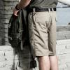 Équipement de remise en feu Tactique militaire pour hommes EDC Cargo Short Stop Coton Outdoor Camo Short (Khaki)