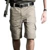 Équipement de remise en feu Tactique militaire pour hommes EDC Cargo Short Stop Coton Outdoor Camo Short (Khaki)