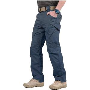 CARWORNIC Gear Men’s Hiking Tactical Pants Lightweight Cotton Outdoor Military Combat Cargo Trousers(Navy Blue)