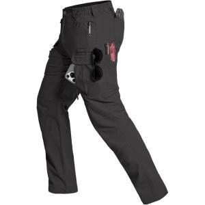 CARWORNIC Mens Cotton Stretch Tactical Work Pants Lightweight Flex Cargo Hiking Pants with 15-Pockets(Black)