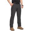 CARWORNIC Pantalon de randonnée tactique rapide à sec pour hommes Flex résistant à l&rsquo;eau Légèreté Pêche extérieure Cargo Pants 9 Poches(Noir)