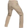 CARWORNIC Pantalon de randonnée tactique rapide à sec pour hommes Flex résistant à l&rsquo;eau Légère pêche extérieure Cargo Pants 9 Poches(Khaki)