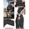 Pantalon de travail tactique extensible pour hommes CARWORNIC Flex Ripstop résistant à l&rsquo;eau EDC Utility Hiking Cargo Pants avec 12 poches (noir)