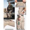 Pantalon de travail tactique extensible pour hommes CARWORNIC Flex Ripstop résistant à l&rsquo;eau EDC Utility Hiking Cargo Pants avec 12 poches (Khaki)