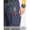 Pantalon de travail tactique robuste pour hommes CARWORNIC Flex Ripstop Water Resistant EDC Cargo Pants de randonnée avec 12 poches (Navy Blue)