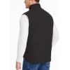 CARWORNIC Imperméable Veste de canard lavé Hiver Sherpa Fleece Ligné Loose Fit Mock-Neck Isolated Canvas Vêtements de travail (Noir)