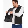 CARWORNIC Imperméable Veste de canard lavé Hiver Sherpa Fleece Ligné Loose Fit Mock-Neck Isolated Canvas Vêtements de travail (Noir)