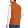 CARWORNIC Imperméable Veste de canard lavé Hiver Sherpa Fleece Ligné Loose Fit Mock-Neck Isolated Canvas Vêtements de travail (Brown)